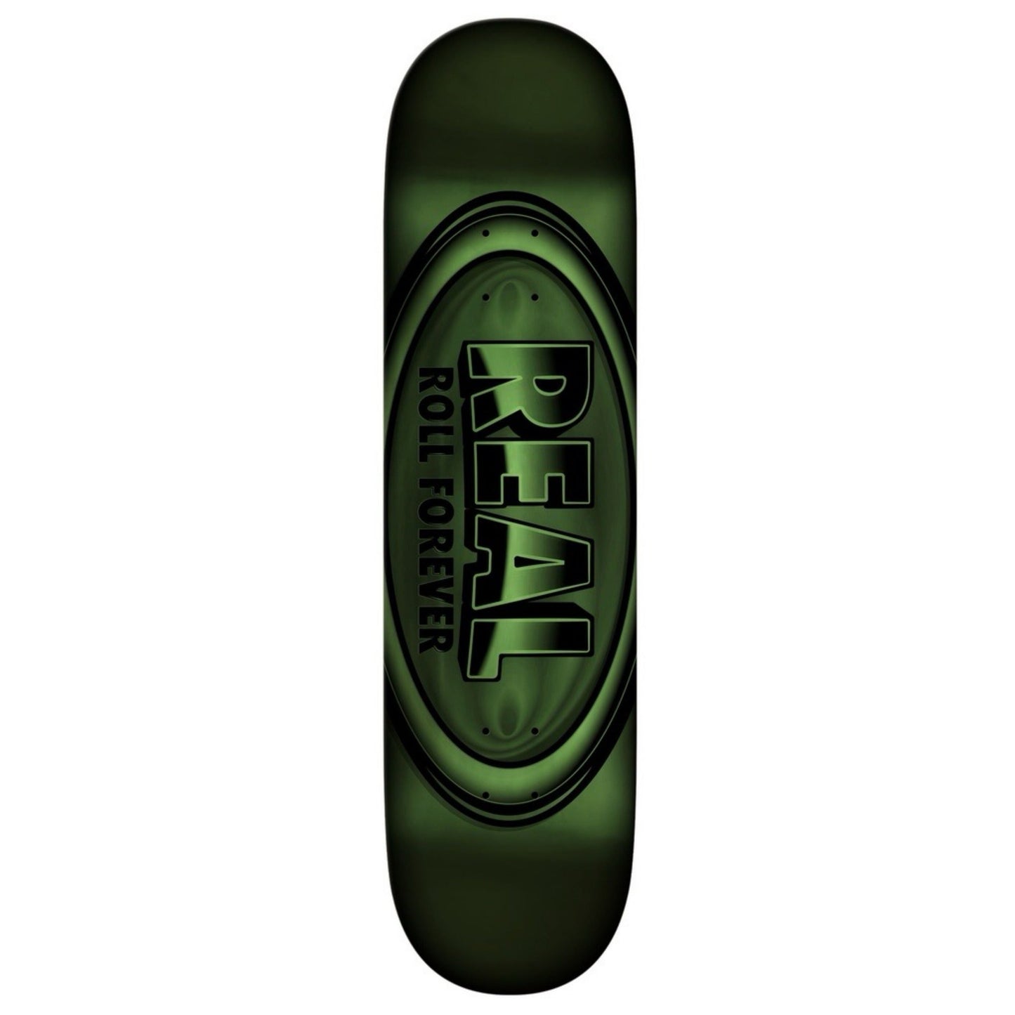 Real Team DBX Oval Green Foil 8.5" Skateboard Deck