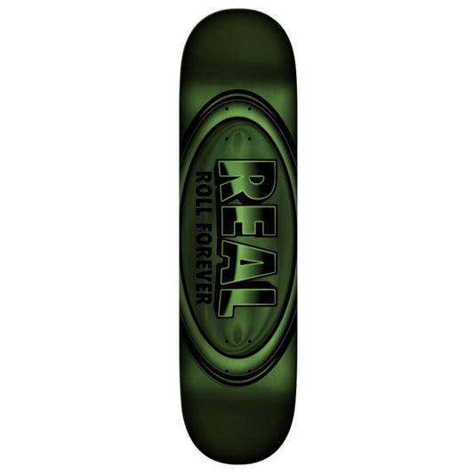 Real Team DBX Oval Green Foil 8.5" Skateboard Deck