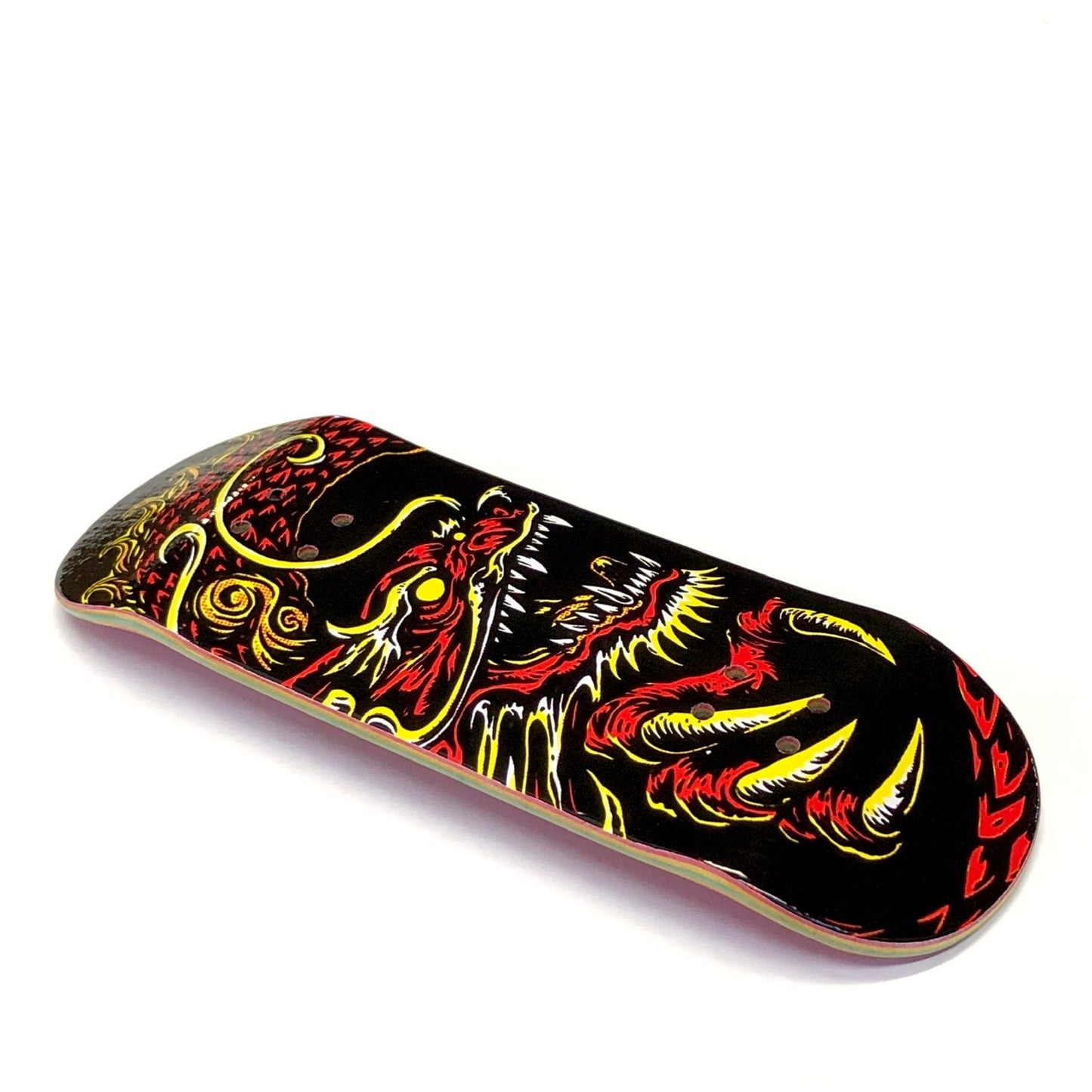 Chems Black Background “Red Dragon” Fingerboard Deck