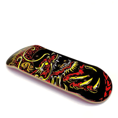 Chems Black Background “Red Dragon” Fingerboard Deck