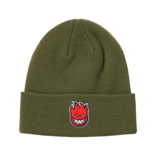 Spitfire Bighead Olive/Red Cuff Beanie