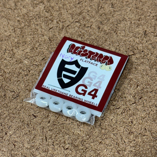 Blistered x Flatface G4 Ivory Urethane Fingerboard Wheels