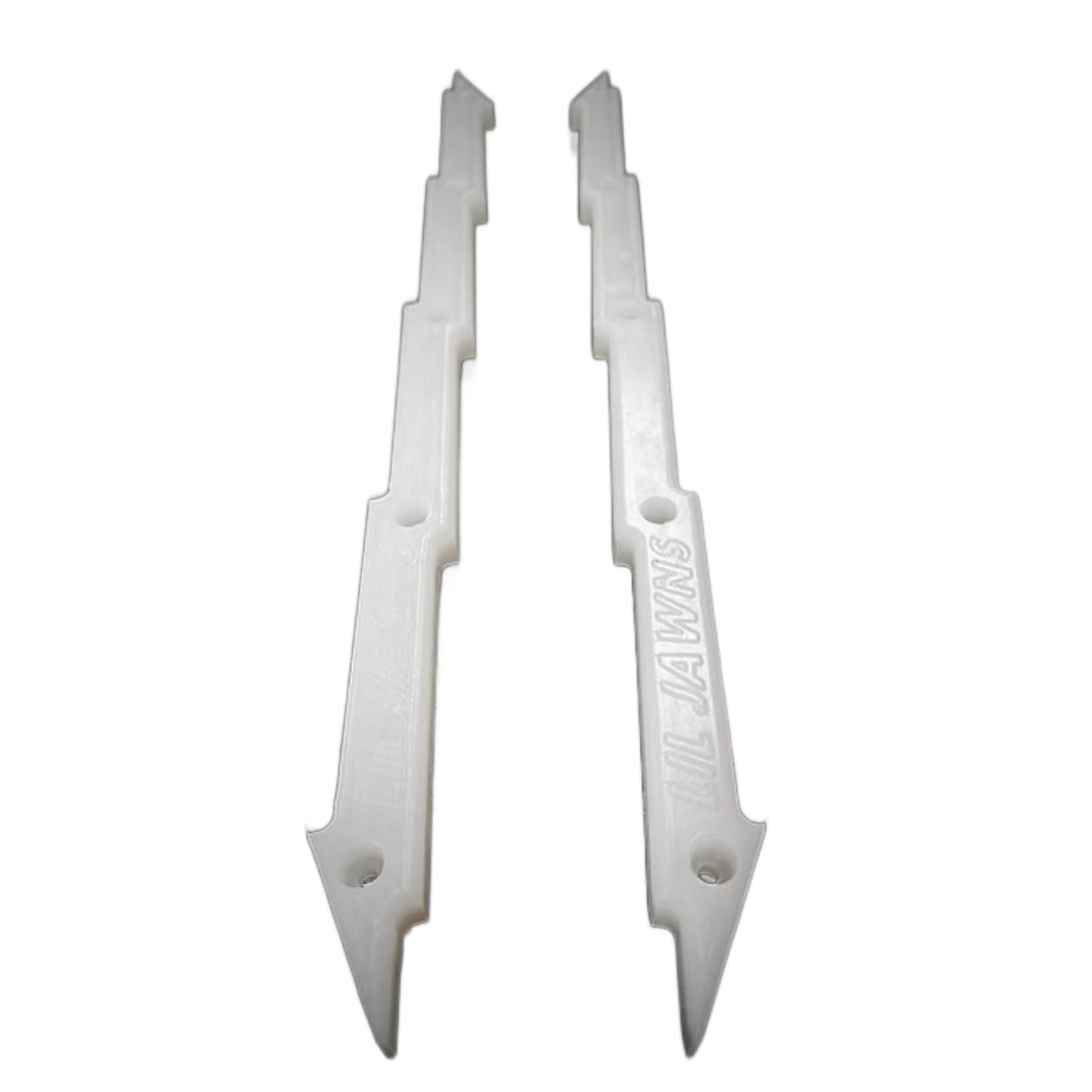 Lil Jawns Skateboard Board Rails “Jawn Bolts” White