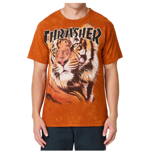 Thrasher x Mountain Tiger Hand-Dyed Orange T-Shirt