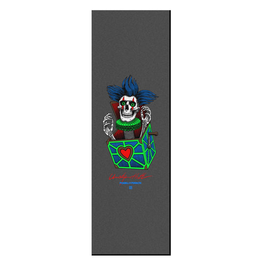 Powell Peralta Hiett Skull Black Skateboard Griptape