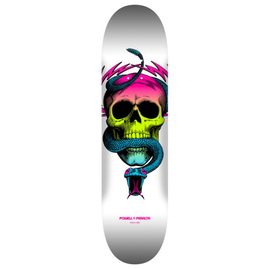 Powell McGill Skull & Snake Lime Fade/White 8.0" Skateboard Deck
