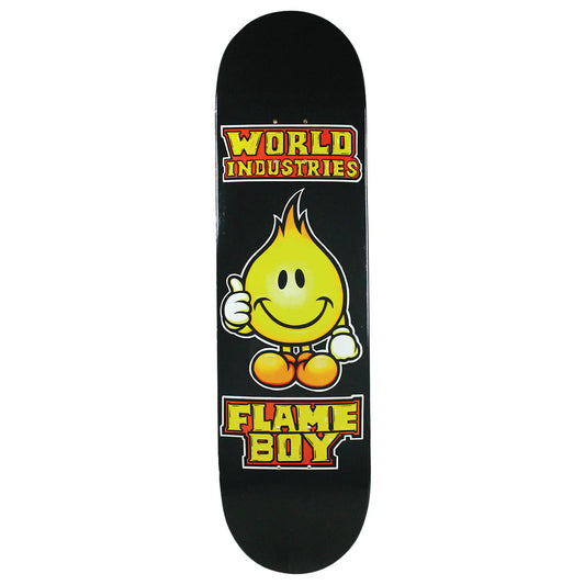 World Industries Solid Gold Flame Boy 8.0" Skateboard Deck