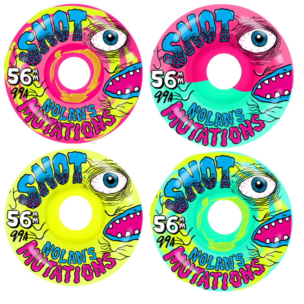 Snot Mutations Party Pack 56mm Skateboard Wheels