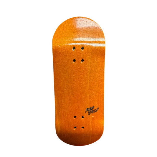 RedWolf “Blank” Orange Fingerboard Deck