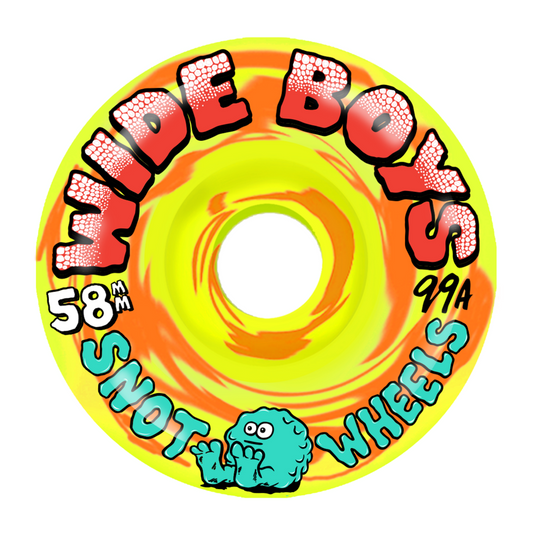 Snot Wide Boys Yellow/Orange 58mm Skateboard Wheels