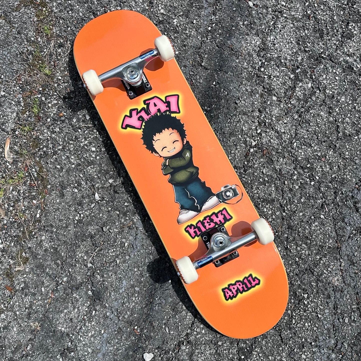 Kai Kishi Orange 8.25" Skateboard Complete