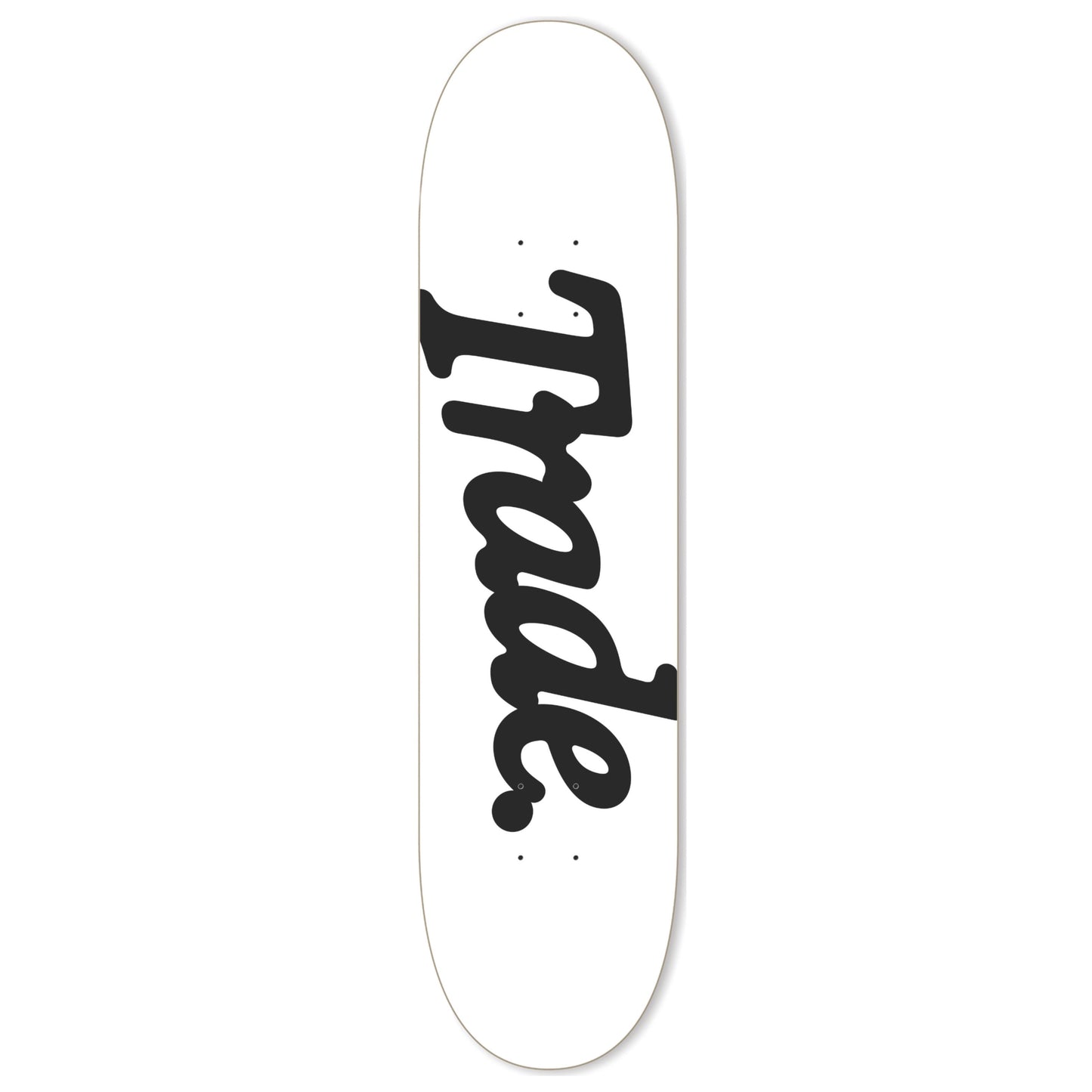 Trade Logo White 8.25" Skateboard Deck