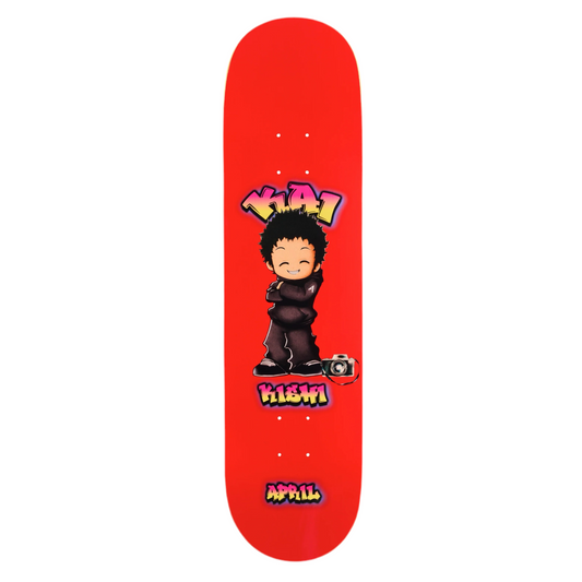 April Kai Kishi Chibi Red 8.0” Skateboard Deck