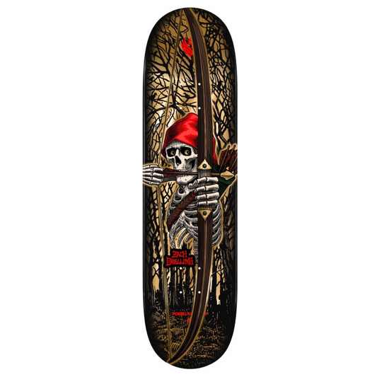 Powell Zach Doelling Archer Gold Foil 8.38" Flight Skateboard Deck