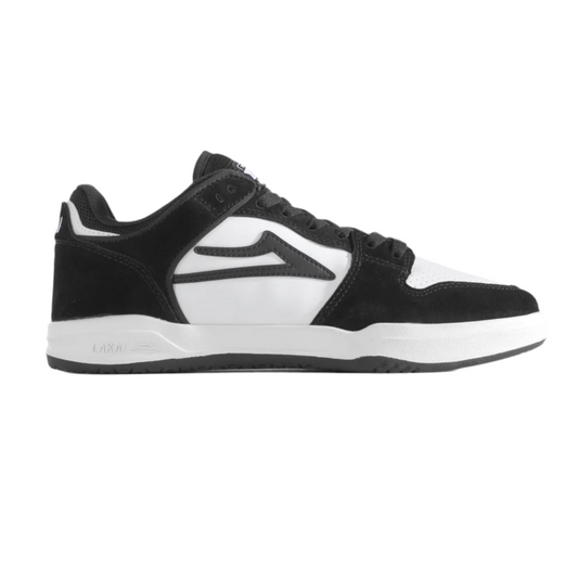 Lakai Telford Low “Black/White Leather” Skateboard Shoes