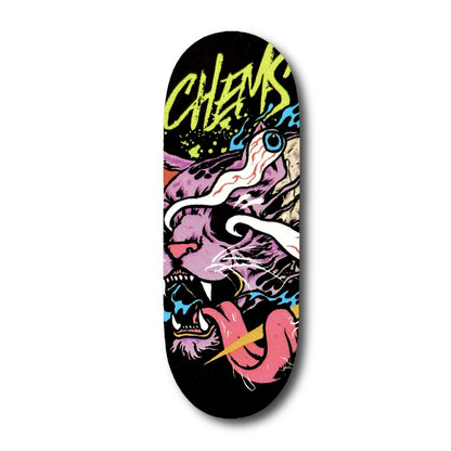 Chems Purple “Melted” Fingerboard Deck