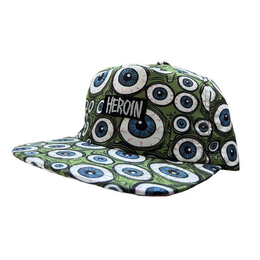 Heroin Eyes Olive SnapBack Hat