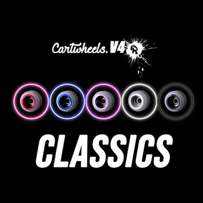 Cartwheels White VR4 Classic (7.5mm) Fingerboard Wheels (Choose Core)