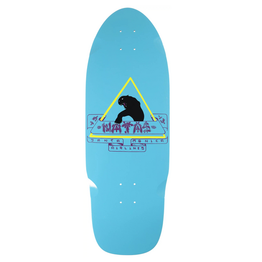 Santa Monica Airlines Natas Panther 1st Edition Blue Dip 10.0" Skateboard Deck