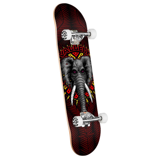 Powell Vallely Elephant Black/Burgundy 8.0" Complete Skateboard