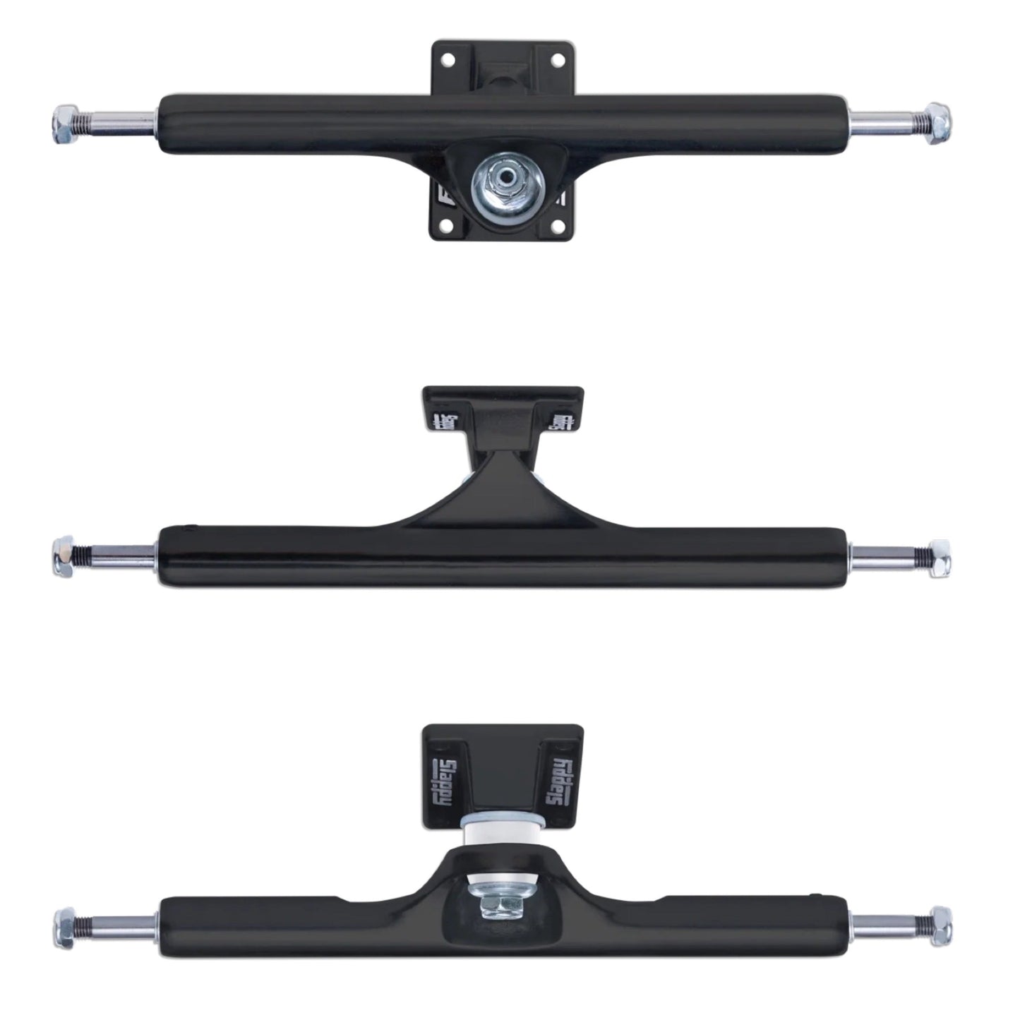 Slappy ST1 Hollow Matte Black 13" Skateboard Trucks