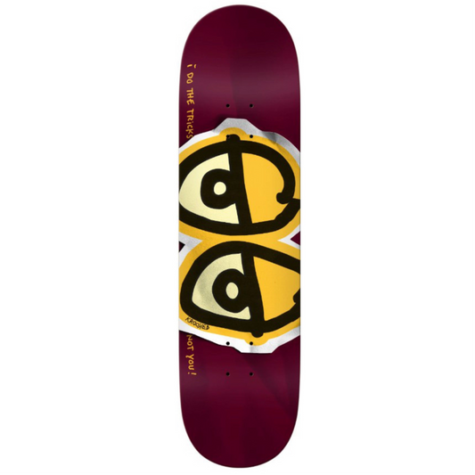 Krooked Team DBX Eyes Wine Red 8.5" Skateboard Deck