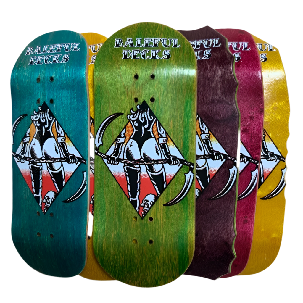 Baleful Decks “Nun of Lust” Red Fingerboard Deck
