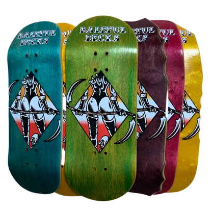 Baleful Decks “Nun of Lust” Red Fingerboard Deck