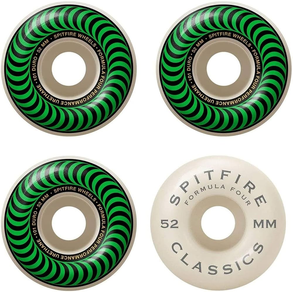 Spitfire Formula Four 52mm 101a Classic Skateboard Wheels