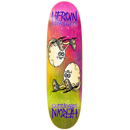 Heroin Rainbow Egg 8.75” Symmetrical Skateboard Deck