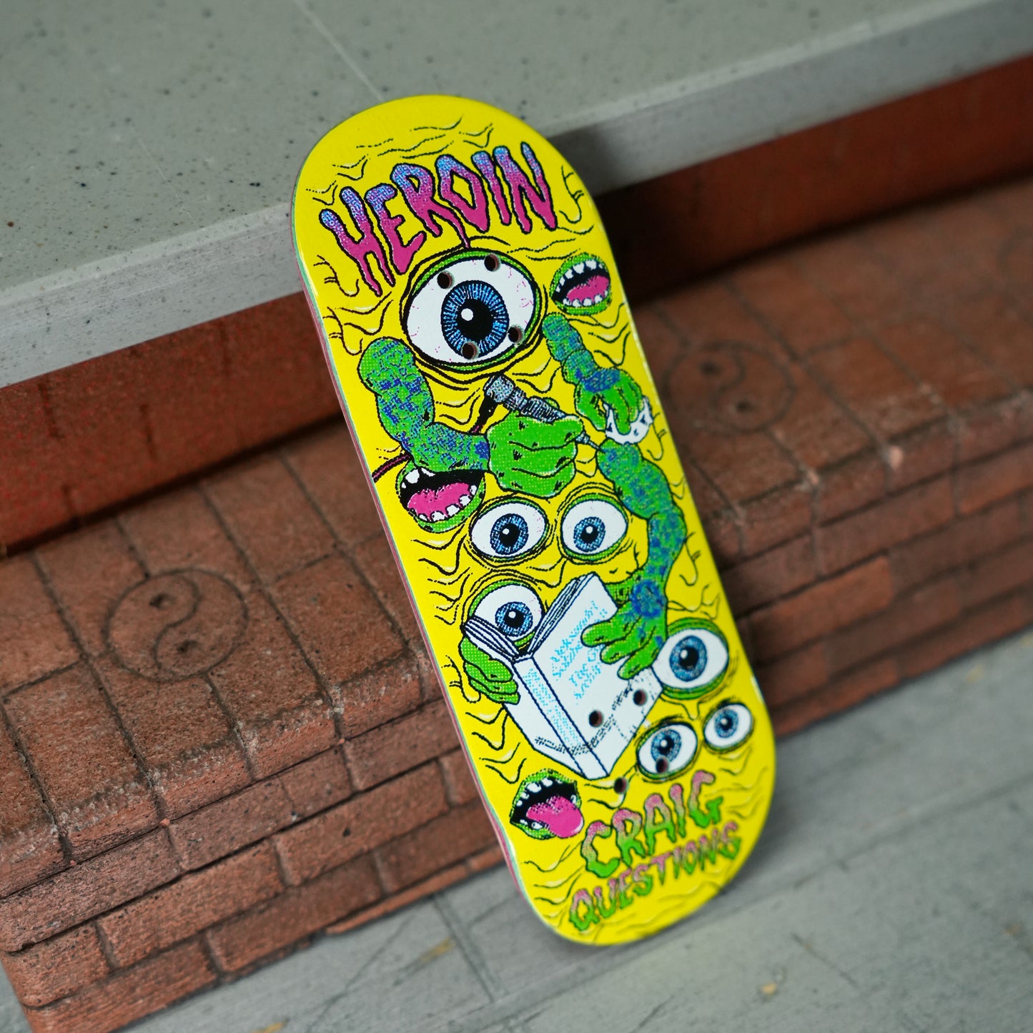 Chems X Heroin Craig Questions Mutate Or Die Fingerboard Deck (CHOOSE SIZE)