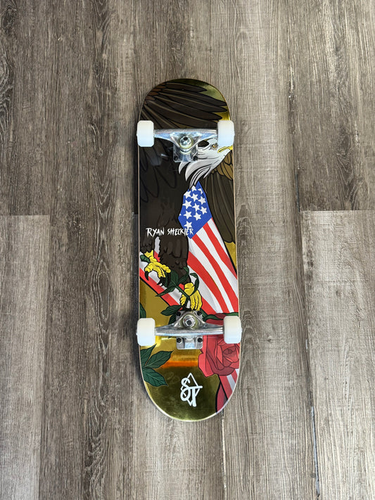 Sandlot Times Ryan Sheckler Gold Skateboard Complete 8.125"