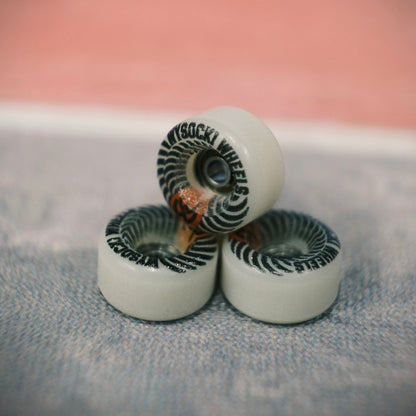 Wysocki Spiral “Side Set Conical” Bones White Fingerboard Wheels