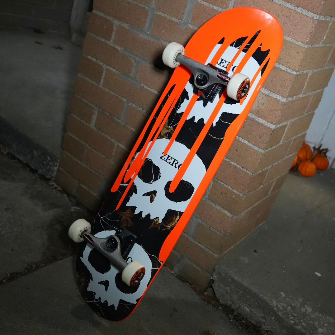 Zero Team Blood 3 Skull Real Tree 2 8.25" Skateboard Complete