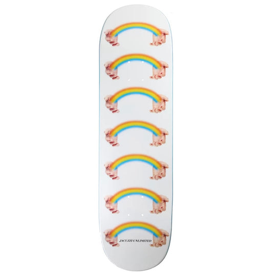 Jacuzzi Rainbow Hands Jet Ski EX7 White 8.75" Skateboard Deck
