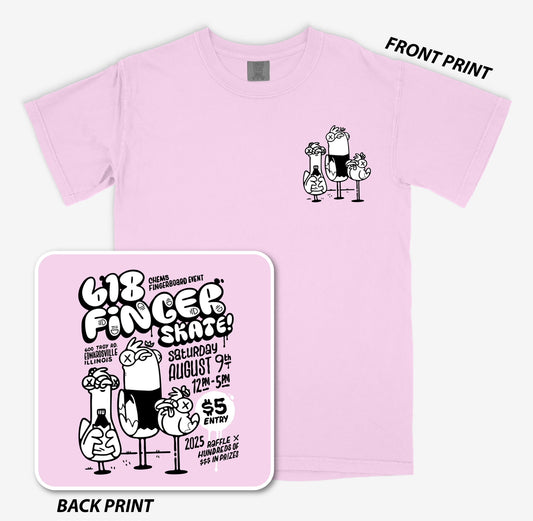 Finger SKATE 618 Event T-Shirt Light Pink (PRE-ORDER!)