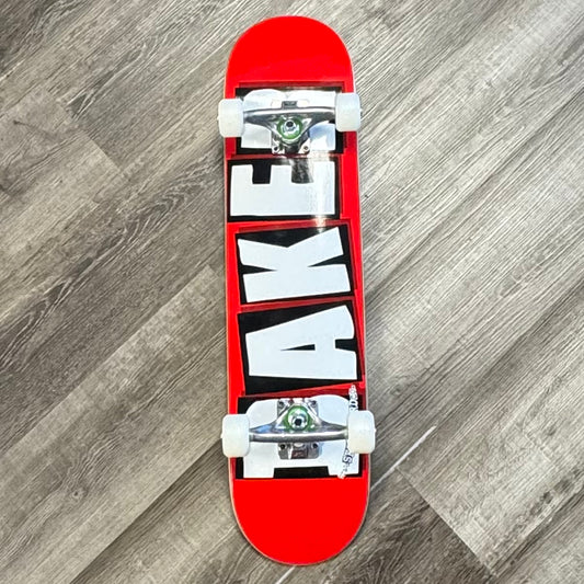 Baker Logo Red 7.25" Skateboard Complete