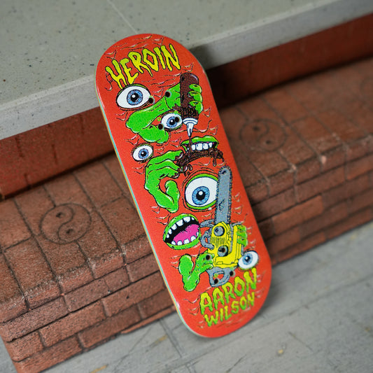 Chems X Heroin Aaron Wilson Mutate Or Die Fingerboard Deck (CHOOSE SIZE)