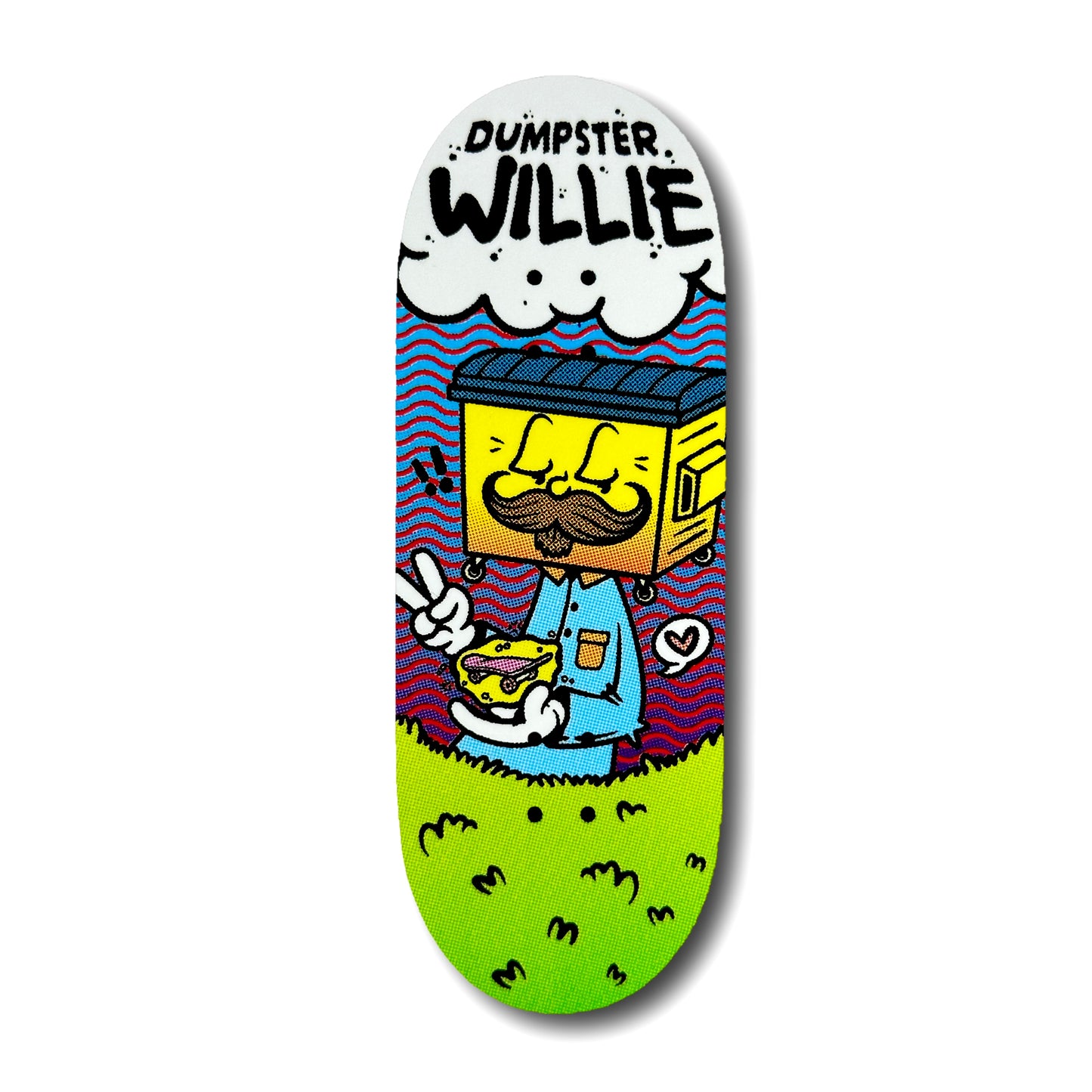 Chems "Dumpster Willie Ocho Pro Model" Fingerboard Deck