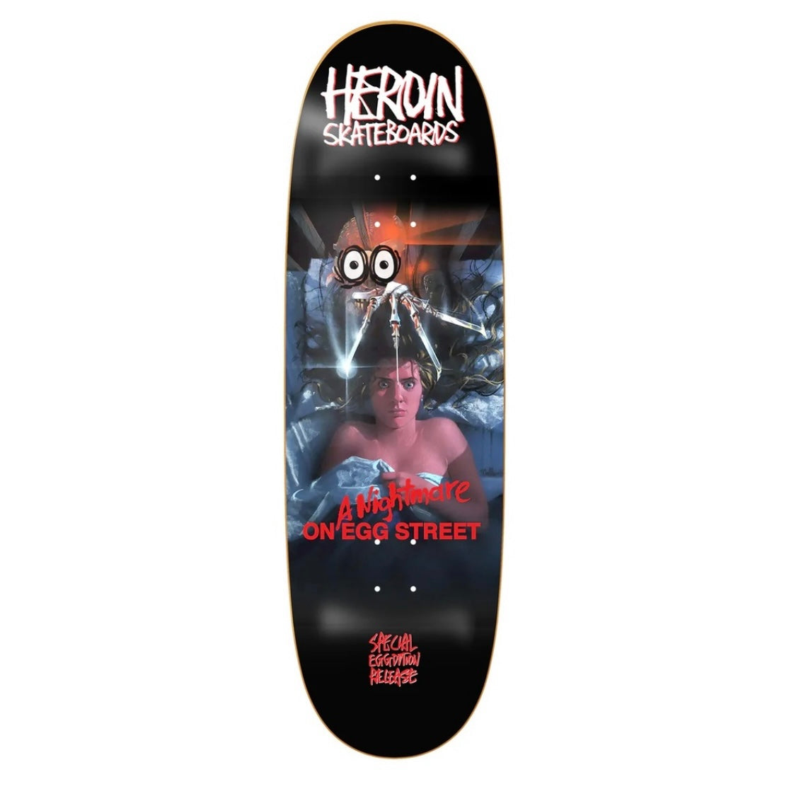 Heroin Nightmare On Egg Street 9.875" Skateboard Deck