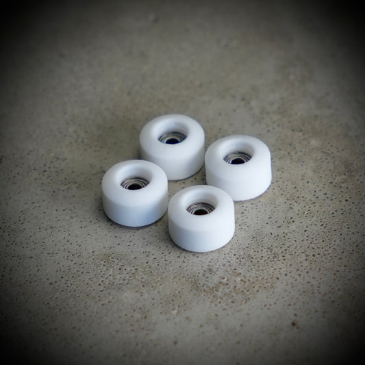 Street Wheels Bright White Urethane Fingerboard Wheels (Street Shape)