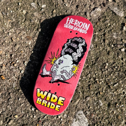 Chems X Heroin “Wide Bride” Pink Bottom Ply Fingerboard Deck (CHOOSE SIZE)