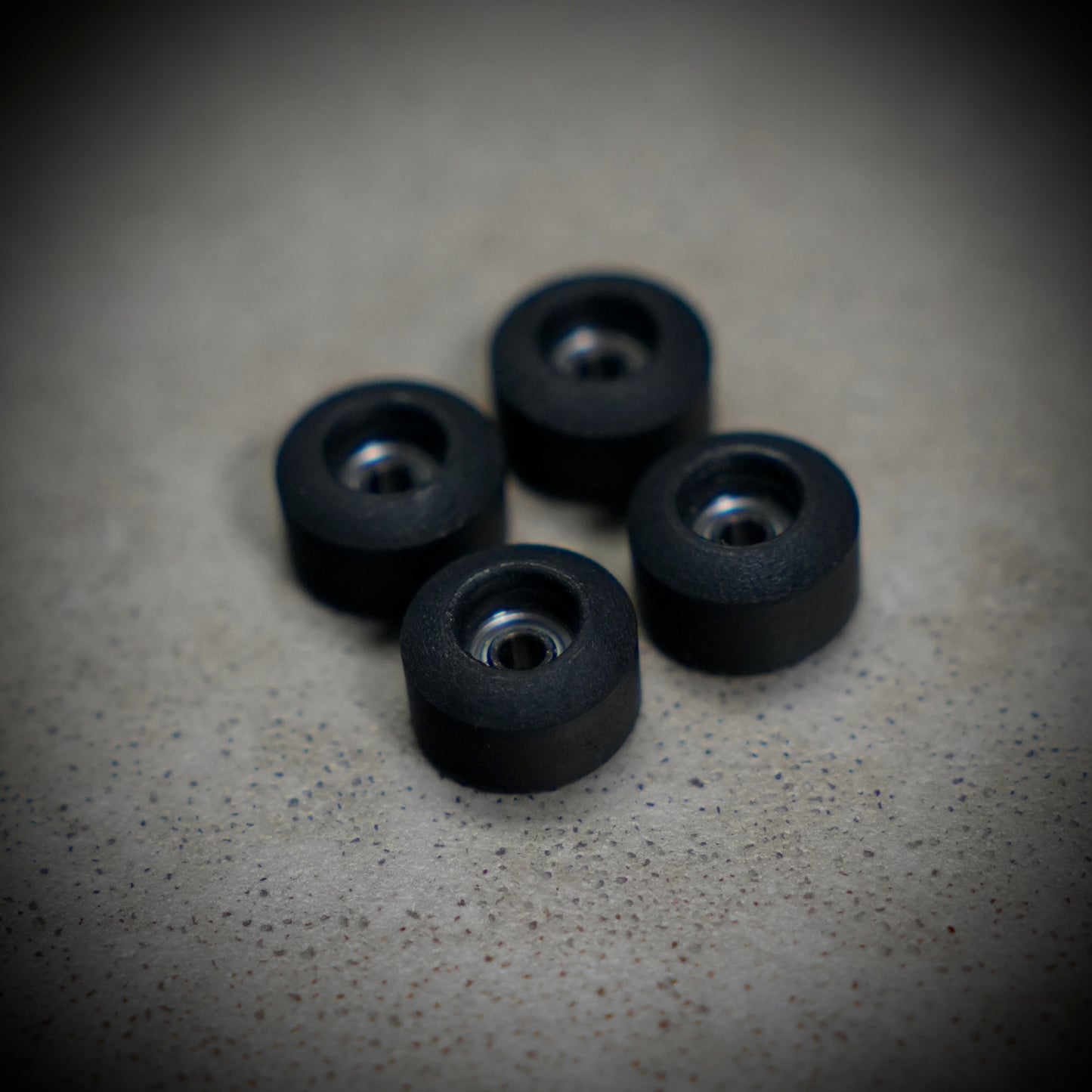 Street Wheels Black Urethane Fingerboard Wheels (Street Shape)
