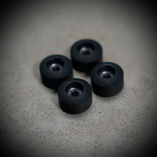 Street Wheels Black Urethane Fingerboard Wheels (Street Shape)