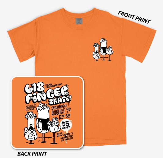 Finger SKATE 618 Event T-Shirt Bright Orange (PRE-ORDER!)