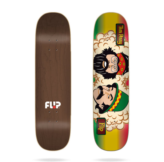 Flip Penny Tom’s Friends Rasta Stripe 8.125" Skateboard Deck
