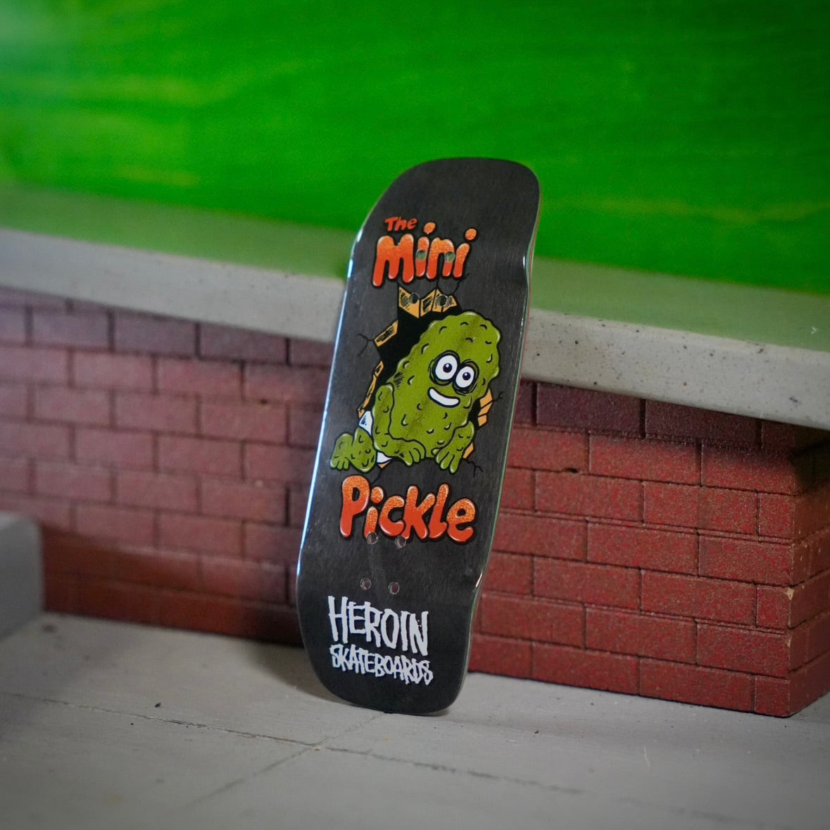 Chems X Heroin “Mini Pickle” Black Bottom Ply Fingerboard Deck (CHOOSE SIZE)