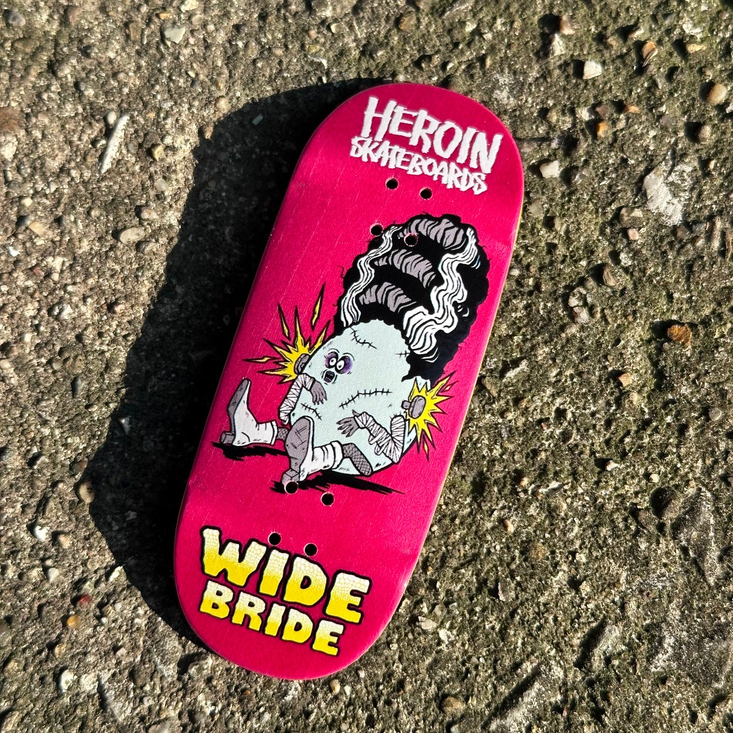 Chems X Heroin “Wide Bride” Red Bottom Ply Fingerboard Deck (CHOOSE SIZE)