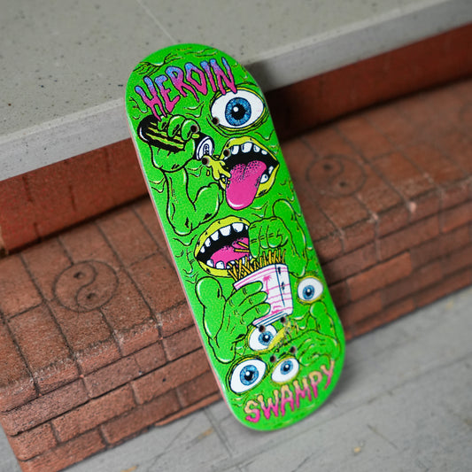 Chems X Heroin Swampy Mutate Or Die Fingerboard Deck (CHOOSE SIZE)