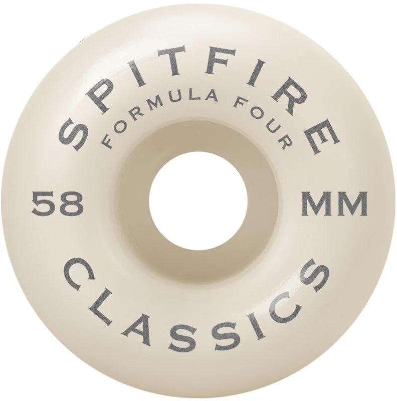 Spitfire Formula Four 58mm 99a Classic Skateboard Wheels